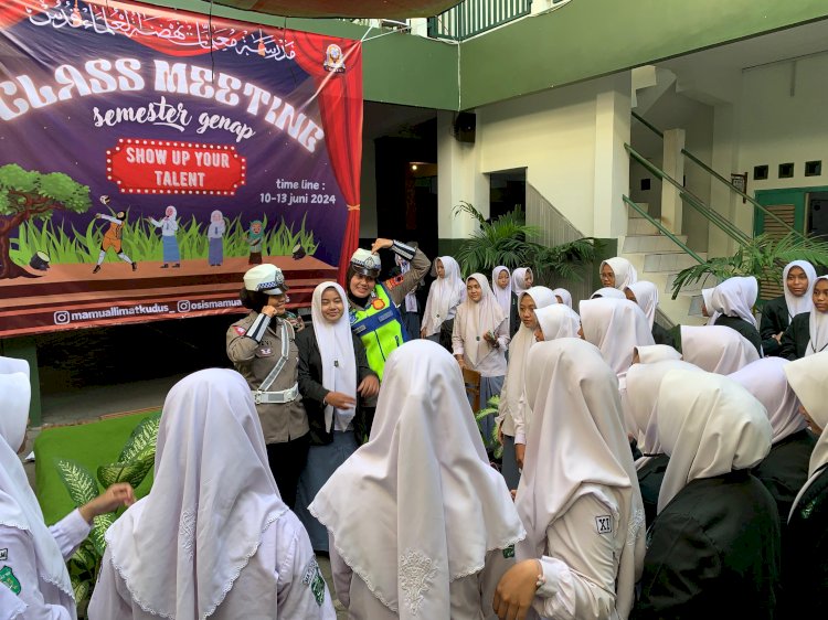 Police Goes to School kini massif menyasar sekolah-sekolah di wilayah Kabupaten Kudus. 