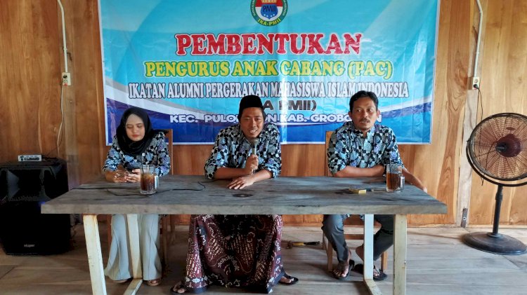 Pengurus IKA PMII Grobogan lakukan pembentukan PAC IKA PMII di Jatiharjo Pulokulon Grobogan Jawa Tengah, Minggu (16/6) siang. Rubadi/RMOLJateng.