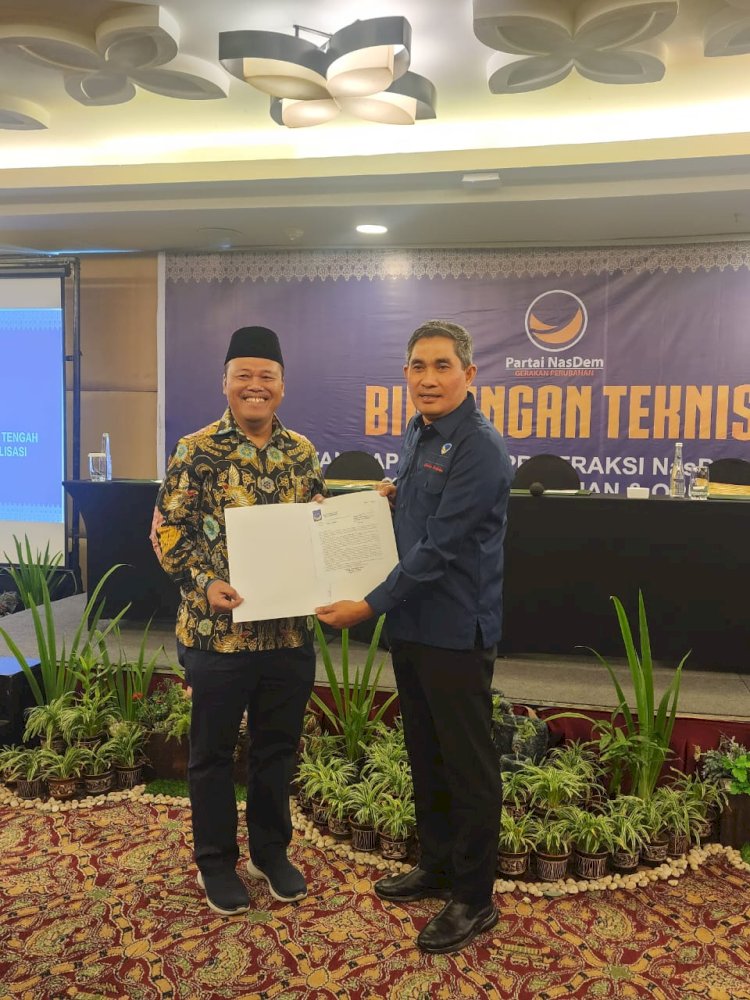 Partai Nasional Demokrat (Nasdem) Demak Yang Baru Saja Mendapat Suntikan Semangat Baru, Yakni Senior Mugiyono Yang Mantap Memberikan Rekomendasi Resmi Kepada Edy Sayudi. Istimewa/RMOLJawaTengah