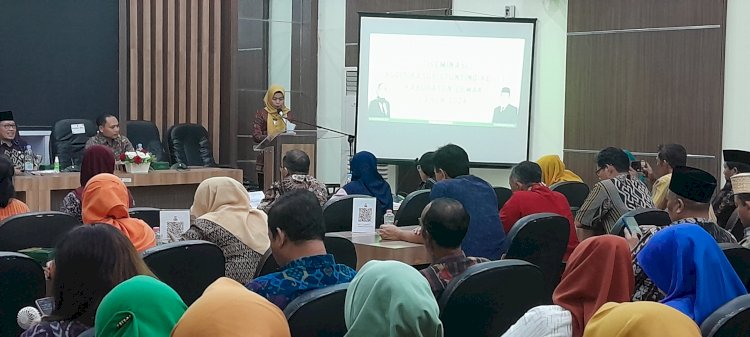 Bupati Demak Dalam Acara Diseminasi Audit Kasus Stunting Pertama Tahun 2024 Di Gedung Ghraha Bina Praja, Selasa (25/06). Nungki S Nurhidayanto/RMOLJawaTengah