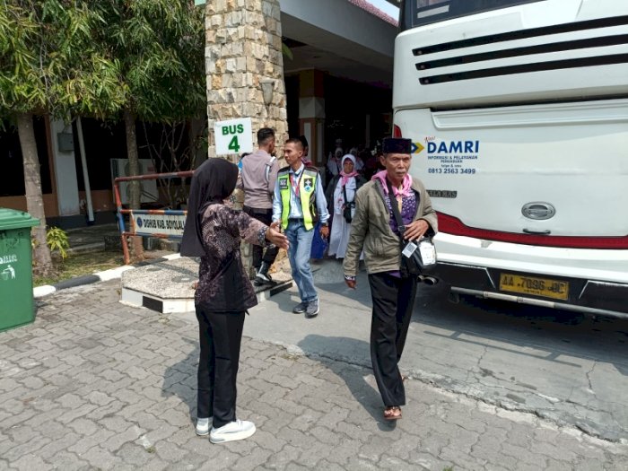 Kepulangan Jamaah Haji Dari Propinsi Jawa Tengah Dan DI Yogyakarta. Dian Tanti Burhani/RMOLJawaTengah