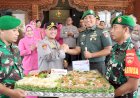 Kado Kue Tart Dandim dan Penjabat Bupati Kudus Warnai Hari Bhayangkara ke 78