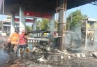 Pasca Kebakaran, SPBU Di Paulan Colomadu Ditutup Sementara 