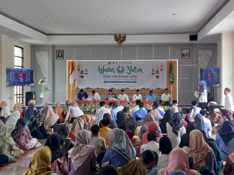 Sejumlah Anak Yatim Mendapatkan Santunan Dari Kantor Kementerian Agama (Kemenag) Wonosobo. Dokumen Humas Kemenag Wonosobo
