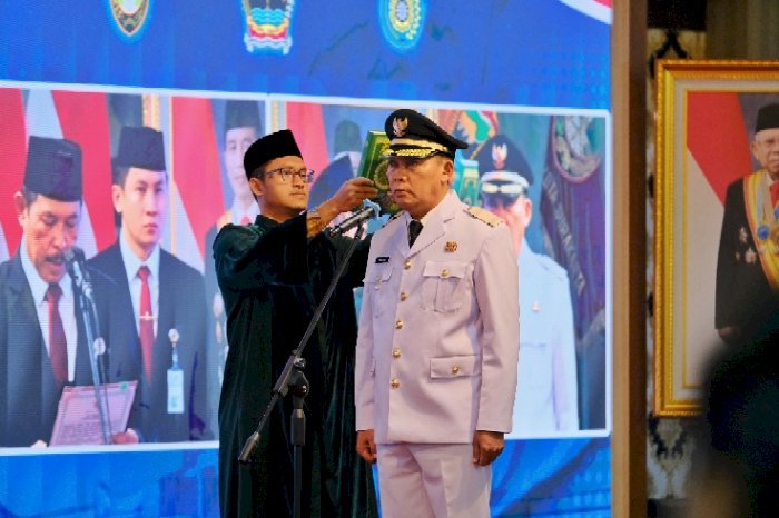 Teguh Prakosa saat dilantik jadi Walikota Solo. dok Humas Pemkot Solo