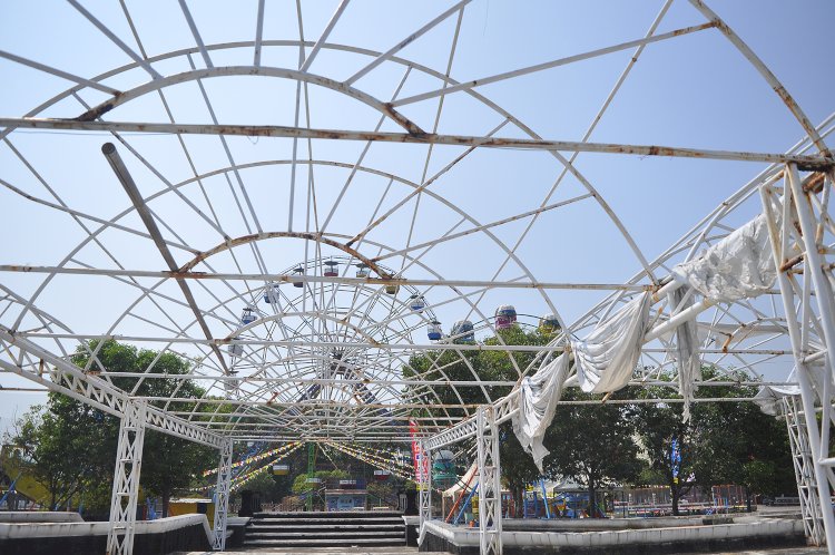 Persiapan Menyambut Pekan Raya Jateng Fair Yang Diselenggarakan Mulai Jumat (26/7/2024) Hingga Minggu (11/08/2024). Wahyu Sulistiyawan/RMOLJawaTengah