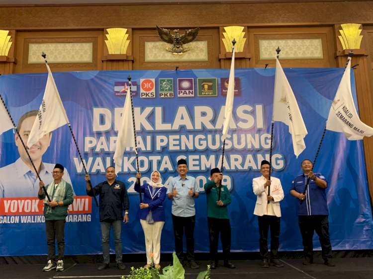 Sebanyak Enam Partai Yang Tergabung Dalam Koalisi Semarang Maju (KSM) Sepakat Mengusung Yoyok Sukawi Sebagai Calon Wali Kota Semarang Dalam Pemilihan Kepala Daerah (Pilkada) November Mendatang. Istimewa/RMOLJawaTengah