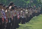 Upacara Hari Pramuka Oleh Pelajar Semarang