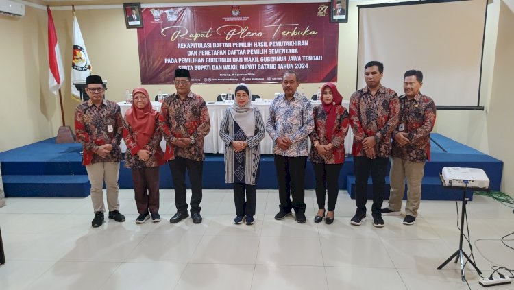 KPU Kabupaten Batang menetapkan Daftar Pemilih Sementara untuk Pilkada 2024. RMOL Jateng/Bakti Buwono 