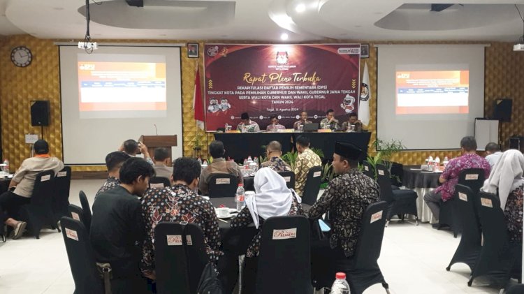 KPU Kota Tegal melakukan rapat pleno penetapan DPS