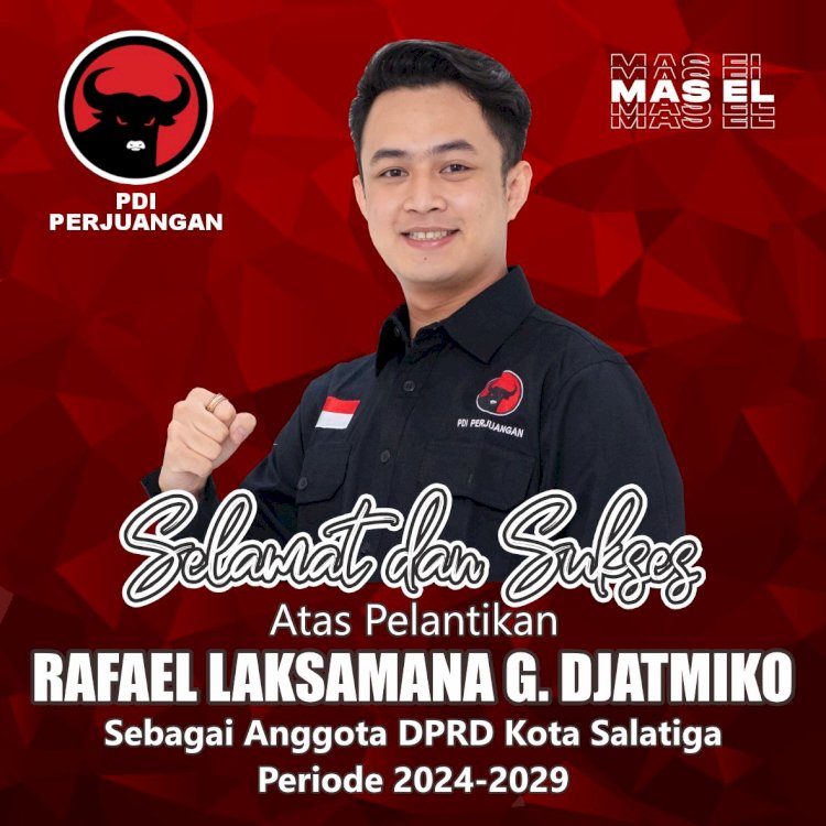 Rafael Laksamana Gemilang Djatmiko, Atau Biasa Disapa Bang El, Putra Tunggal Dari Anak Mantan Ketua DPRD Salatiga Teddy Sulistio Yang Juga Cucu Dari Politisi Senior PDI-P, Djatmiko Wardoyo Dan Sri Utami Djatmiko Saat Dilantik Anggota DPRD Salatiga, Rabu (14/08). Erna Yunus B/RMOLJawaTengah