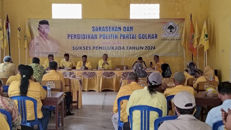 DPD Partai Golkar Kabupaten Batang mengadakan pendidikan politik. RMOL Jateng/Bakti Buwono
