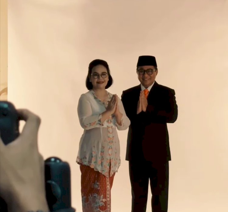 Bakal calon peserta Pilwakot Semarang pasangan Agustina Wilujeng-Iswar Aminuddin dalam postingan terbarunya memperlihatkan photo session bersama. Dicky Aditya/RMOLJateng 