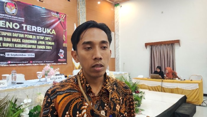 Ketua KPU Karanganyar Daryono. Dian Tanti/RMOLJateng