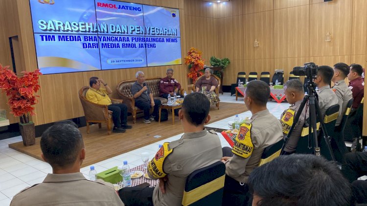 Sarasehan dan Penyegaran, Tim Media Bhayangkara Purbalingga News dari Media Rmoljateng. Minggu (29/9). Dok RMOLJateng