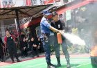 Simulasi Penanganan Kebakaran Rutan Banjarnegara Bersama Damkar