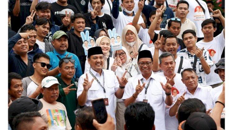 Yoyok Sukawi mengingatkan para pendukungnya tidak terprovokasi isu-isu di media sosial. Dicky Aditya/RMOLJateng 