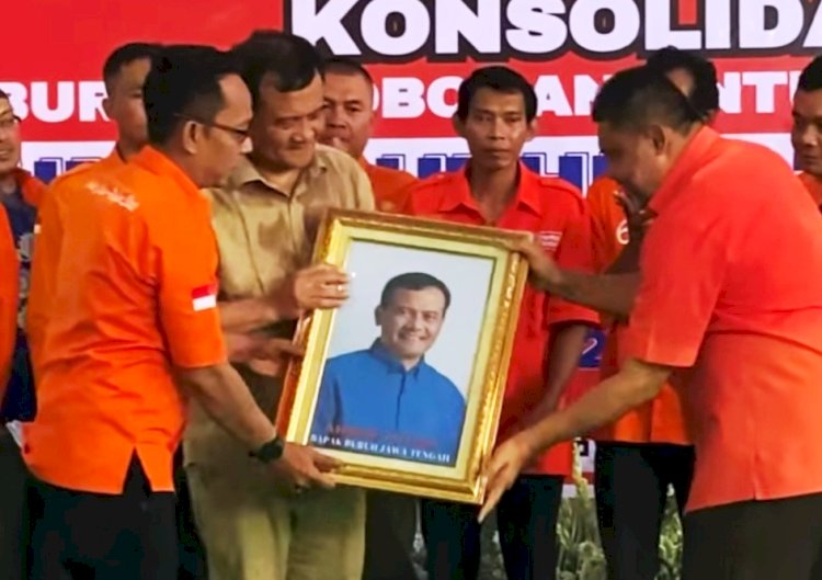 Calon gubernur Jawa Tengah Ahmad Luthfi akan menjamin kesejahteraan para buruh di Jawa Tengah. Dicky Aditya/RMOLJateng 