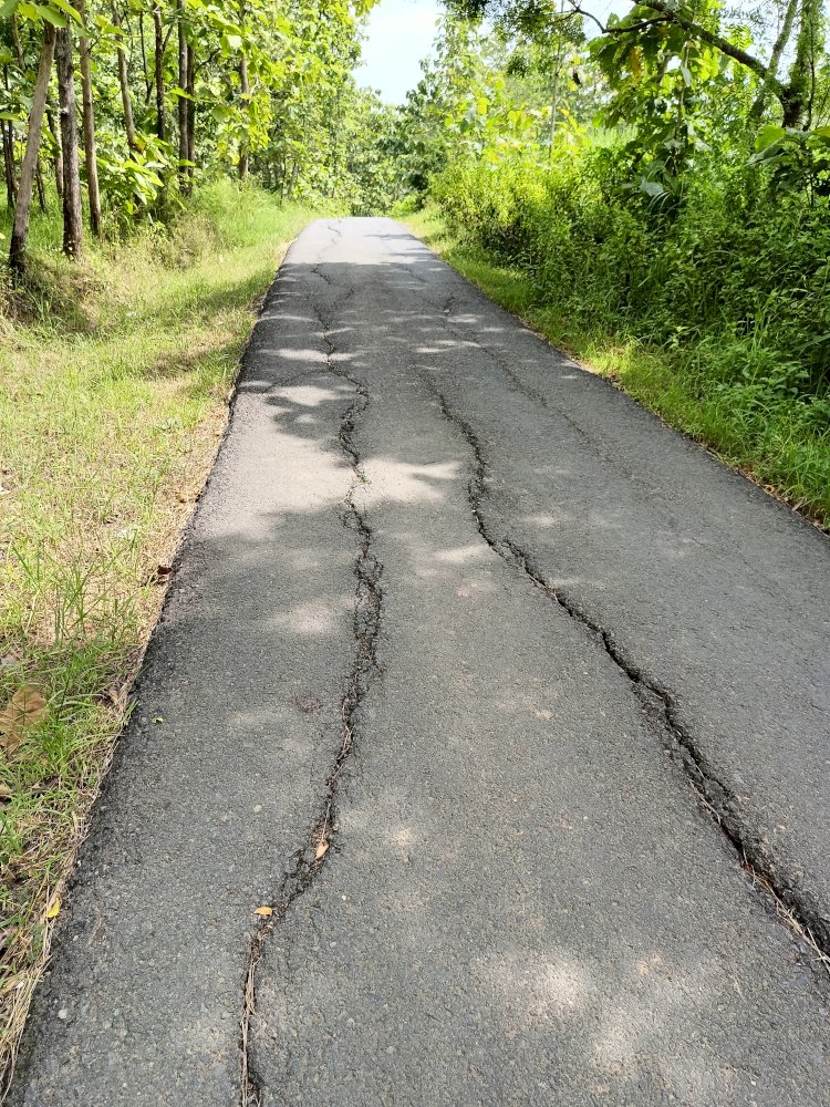 Kondisi Sejumlah Ruas Jalan Di Kabupaten Rembang Saat Ini Rusak Cukup Parah. Yon Daryono/RMOLJawaTengah