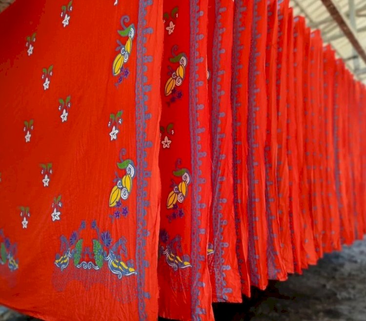 Teknik Ecoprint Batik Ijo Mas Wilis Disukai Karena Memiliki Produk Ramah Lingkungan Selain Dikenal Karena Motif-Motifnya Yang Unik Dan Sarat Makna. Dokumentasi/RMOLJawaTengah