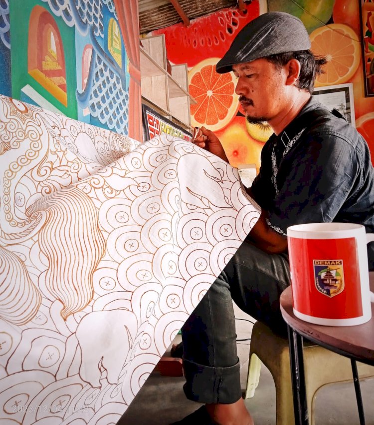 Koesmanto, seniman batik Demak. Istimewa