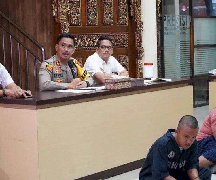 Pelaku Pelecehan Seksual Dua Gadis SMP Di Kota Semarang Berhasil Ditangkap Satreskrim Polrestabes Semarang. Dokumentasi