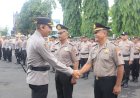 Kapolres Purbalingga Pimpin Upacara Kenaikan Pangkat Pengabdian 