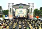 Ribuan Warga Solo Ikuti Acara Senam dan MABAR Kuali Nusantara Bersama EKONOMI Pencuci Piring