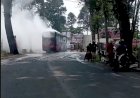 BRT Trans Semarang Terbakar di Gunung Pati, Tak Ada Korban 