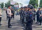 Brimob Dan TNI Bantu Pengamanan Pilkada Di Polres Purbalingga