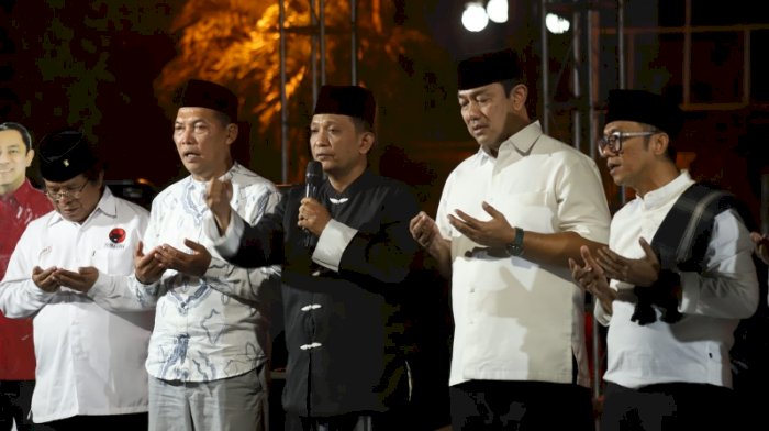 Acara Banteng Perkasa Bersholawat Diinisiasi Oleh Relawan Paslon Gubernur-Wakil Gubernur Jawa Tengah Nomor Urut 01, Serta Pasangan Calon Wali Kota-Wakil Wali Kota Solo Nomor Urut 01, Kamis, (07/11). Dian Tanti Burhani/RMOLJawaTengah