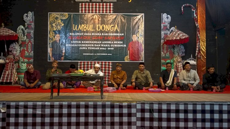 Relawan Jaga Suara gelar Umbuldunga seremtak se Jawa Tengah, Kamis (14/11) malam. Rubadi/RMOLJateng. 