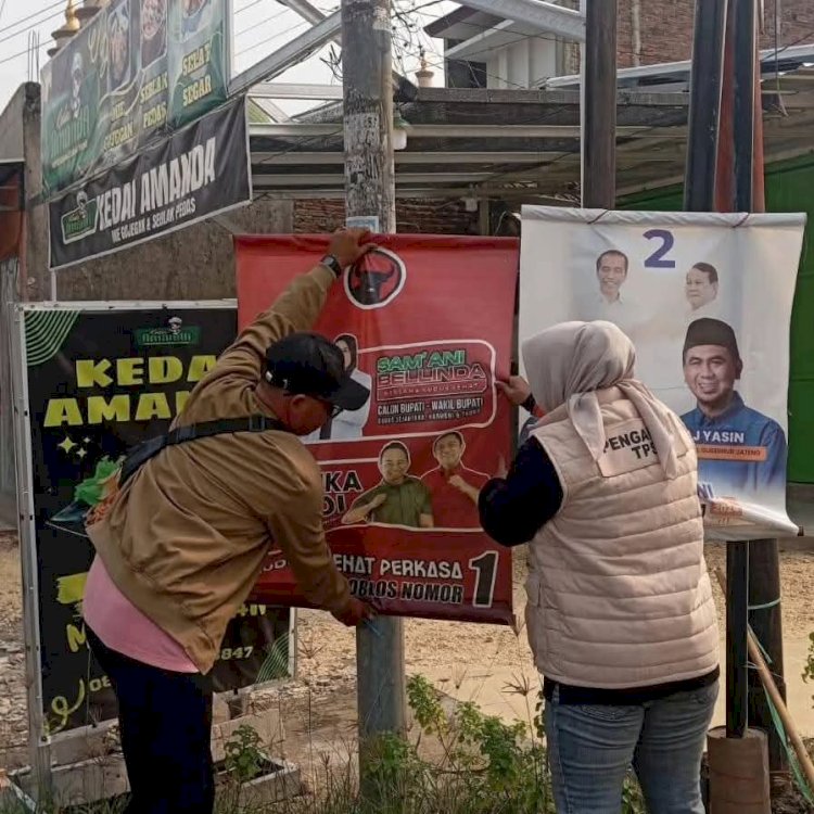 Bawaslu Jateng memastikan di masa tenang sebelum Pilkada Jawa Tengah 2024 seluruh APK di tempat-tempat umum sudah ditertibkan agar tak mengganggu masyarakat beberapa hari jelang pemilihan. Dicky Aditya/RMOLJateng