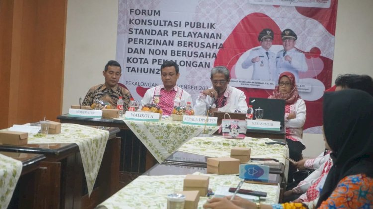 Forum Konsultasi Publik Standar Pelayanan Perizinan Berusaha dan Non Berusaha Kota Pekalongan Tahun 2024, Selasa (26/11). Istimewa