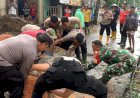 Hujan Angin Landa Kemangkon Purbalingga, Polisi Sigap Bantu Evakuasi