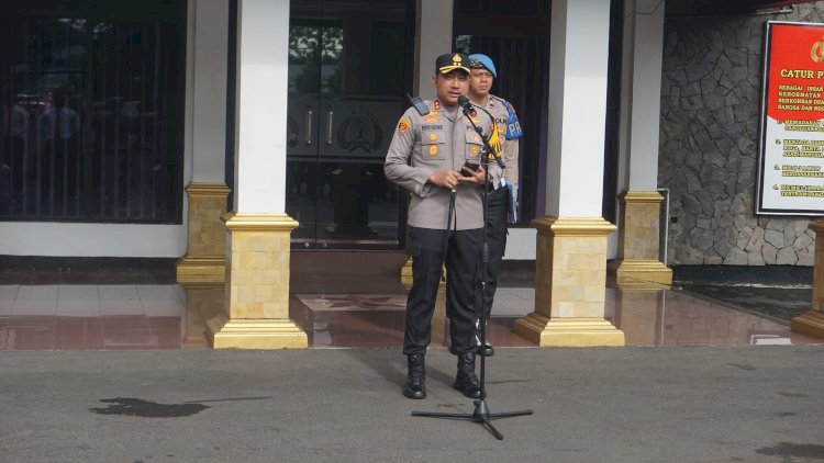 Kapolres Purbalingga Sampaikan Arahan Presiden Kepada Anggota. Istimewa