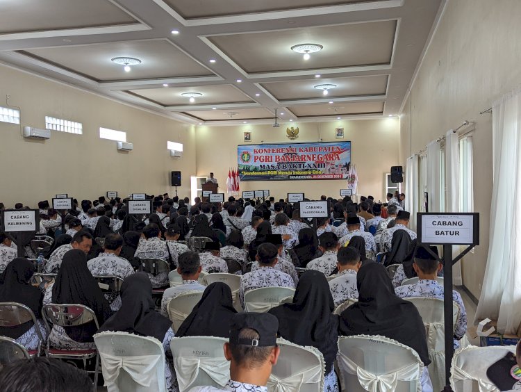 Konferensi PGRI Banjarnegara Dihadiri Ratusan Anggota PGRI Banjarnegara. Arief Ferdianto/RMOLJawaTengah