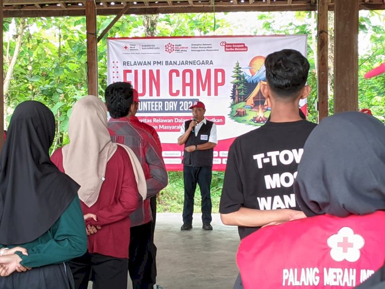Fan Camp Volunteer Day 2024, Relawan PMI Kabupaten Banjarnegara. Arief Ferdianto/RMOLJateng