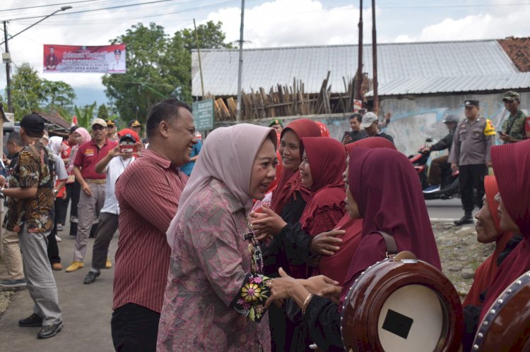 Bupati Purbalingga, Dyah Hayuning Pratiwi (Tiwi) kunjungi Desa Kasih, Kecamatan Kertanegara. Istimewa