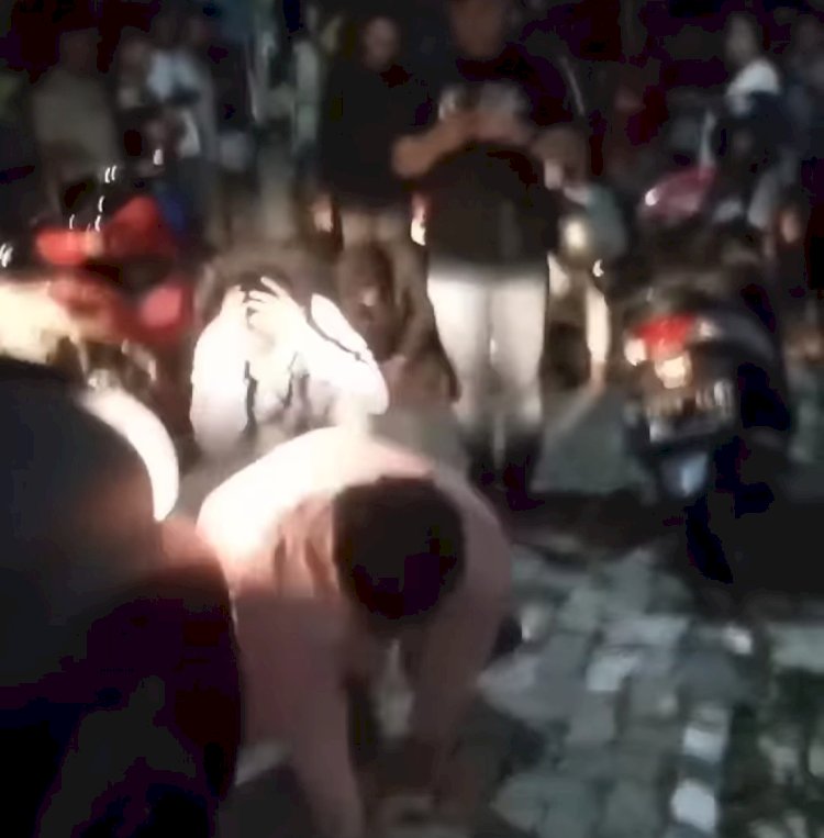 Tim Jatanras Polda Jawa Tengah Menggelar Patroli Menertibkan Gangster Dan Tawuran Anak-Anak Muda, Minggu (05/01) Dini Hari Di Berbagai Lokasi Di Kota Semarang. Tangkapan Layar