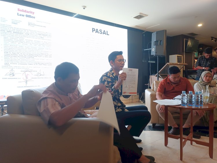 Pihak merasa dirugikan atas tuduhan Mei Sulistyoningsih selaku penyelenggara acara 'SEC' membuat somasi agar ditanggapi bersangkutan, Kamis (9/1). Dicky Aditya/RMOLJateng