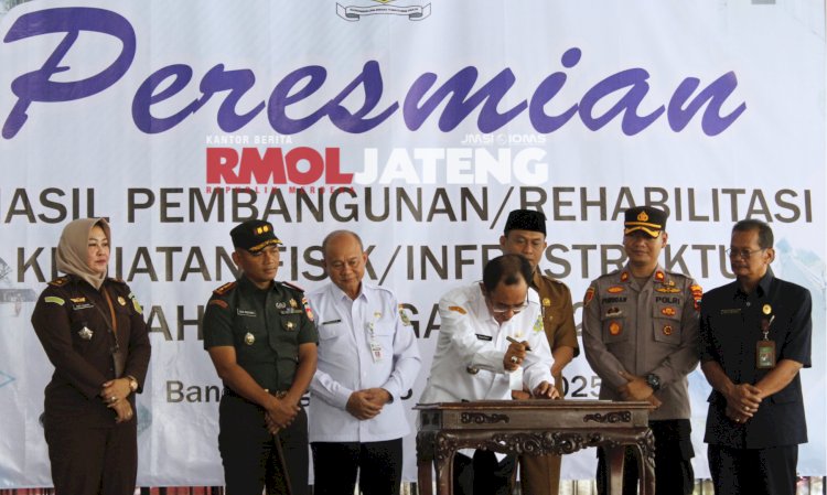 Peresmian Proyek Pembangunan Tahun Anggaran 2024 Kabupaten Banjarnegara. Arief Ferdianto/RMOLJawaTengah