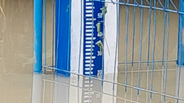 Pengukur DAS Lusi Menduran Brati Grobogan Jawa Tengah, Rabu (22/1). Dok Bpbd