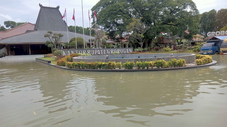 Kondisi pendapa Kabupaten Grobogan, Rabu (22/1) siang. Rubadi/RMOLJateng.