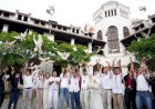 Peringati Valentine Day, 100 Burung Merpati Dilepas di Lawang Sewu