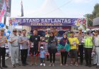Satlantas Polres Tegal Kota Sosialisasi Keselamatan Lalu Lintas Dengan Gelar Police Art Di TOS