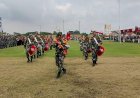 Drum Band Canka Baladewek Meriahkan Pembukaan TMMD Ke-123 Kodim Tegal