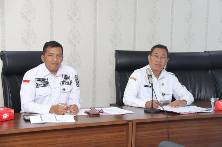Antisipasi Musim Hujan, Sekda Sukoharjo Dan BPBD Sukoharjo Siapkan Strategi Penanggulangan Bencana. Istimewa