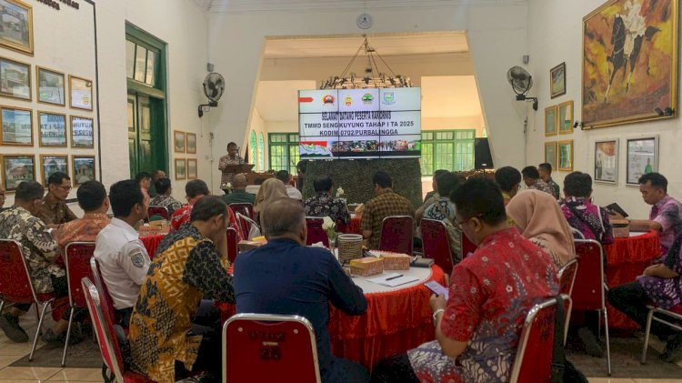 Rapat Koordinasi Teknis TMMD Sengkuyung Tahap I TA 2025. Diskominfo/RMOLJateng