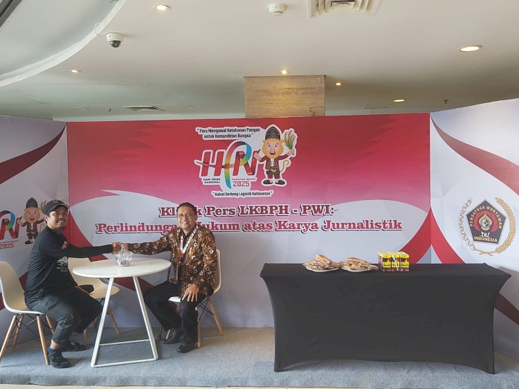 LKBPH PWI Pusat Membuka Klinik Hukum Ramaikan HPN 2025 Banjarmasin. Istimewa
